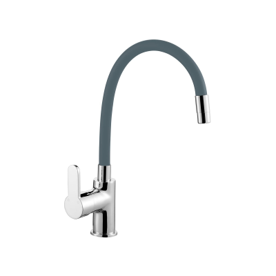 VİVİANO SOFT-TOUCH GRİ SLİKON MUTFAK EVYE BATARYASI