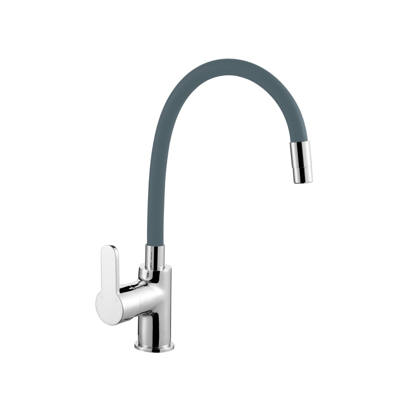 VİVİANO SOFT-TOUCH GRİ SLİKON MUTFAK EVYE BATARYASI