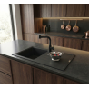 VİVİANO PETRA 50x85 cm 1 GÖZ SİYAH GRANİT EVİYE