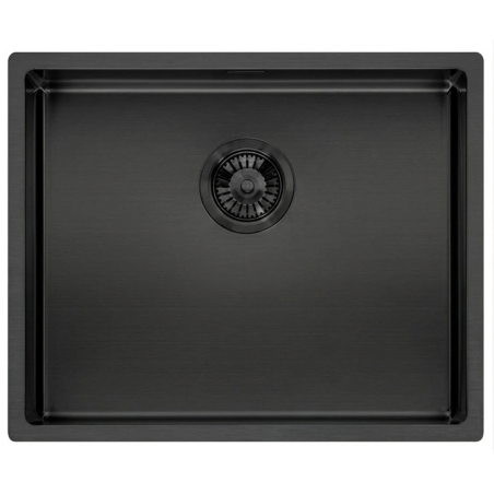 VİVİANO 40x50 CM 1 MM KETEN DOKU TİTANYUM PASLANMAZ ÇELİK EVİYE