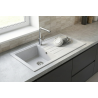 VİVİANO PETRA 50x85 cm 1 GÖZ BEYAZ GRANİT EVİYE